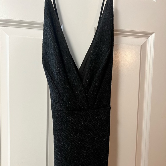 Breeze Bridal Long Black Sparkle Prom Dress - Picture 1 of 3